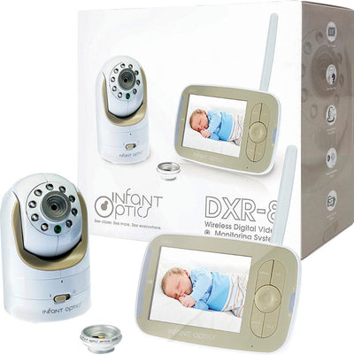 Infant Optics - Video Baby Monitor with 3.5" Screen - Gold/White