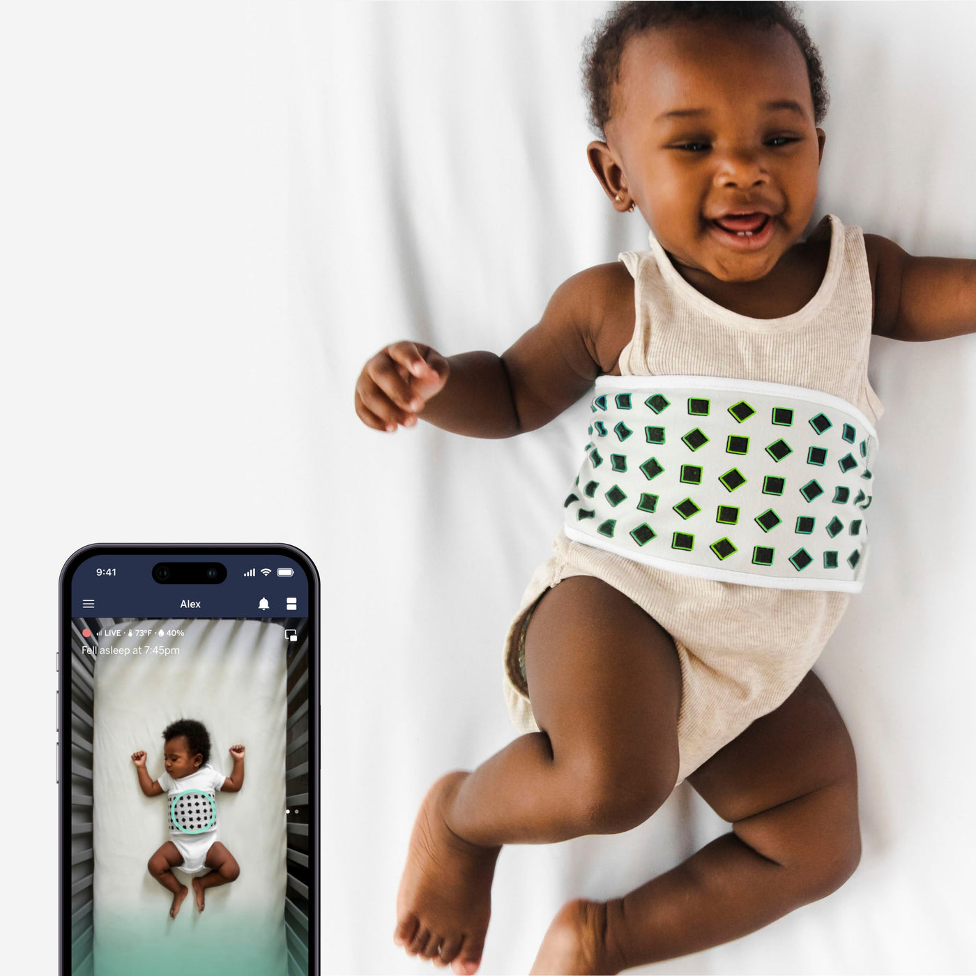 Nanit - Pro Smart Baby Monitor and Wall Mount - White