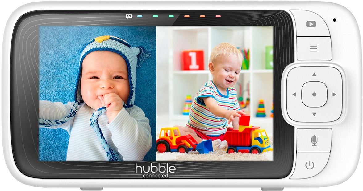Hubble Connected - Nursery Pal Cloud Twin 5" Smart HD Wi-Fi Video Baby Monitor - White