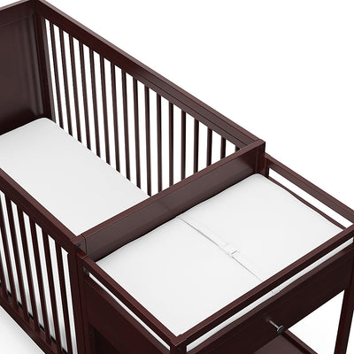 Graco - Fable 4-in-1 Convertible Crib and Changer - Espresso
