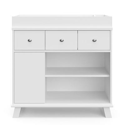 Storkcraft - Modern Nursery Changing Table Dresser - White