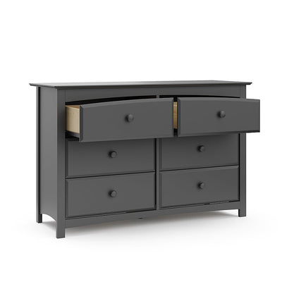 Storkcraft - Kenton 6-Drawer Double Dresser - Gray