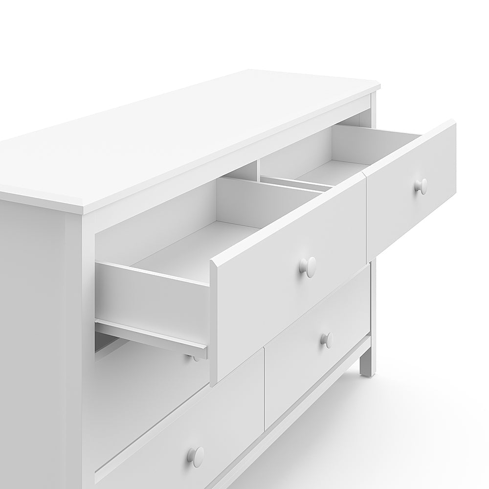 Storkcraft - Alpine 6-Drawer Double Dresser - White