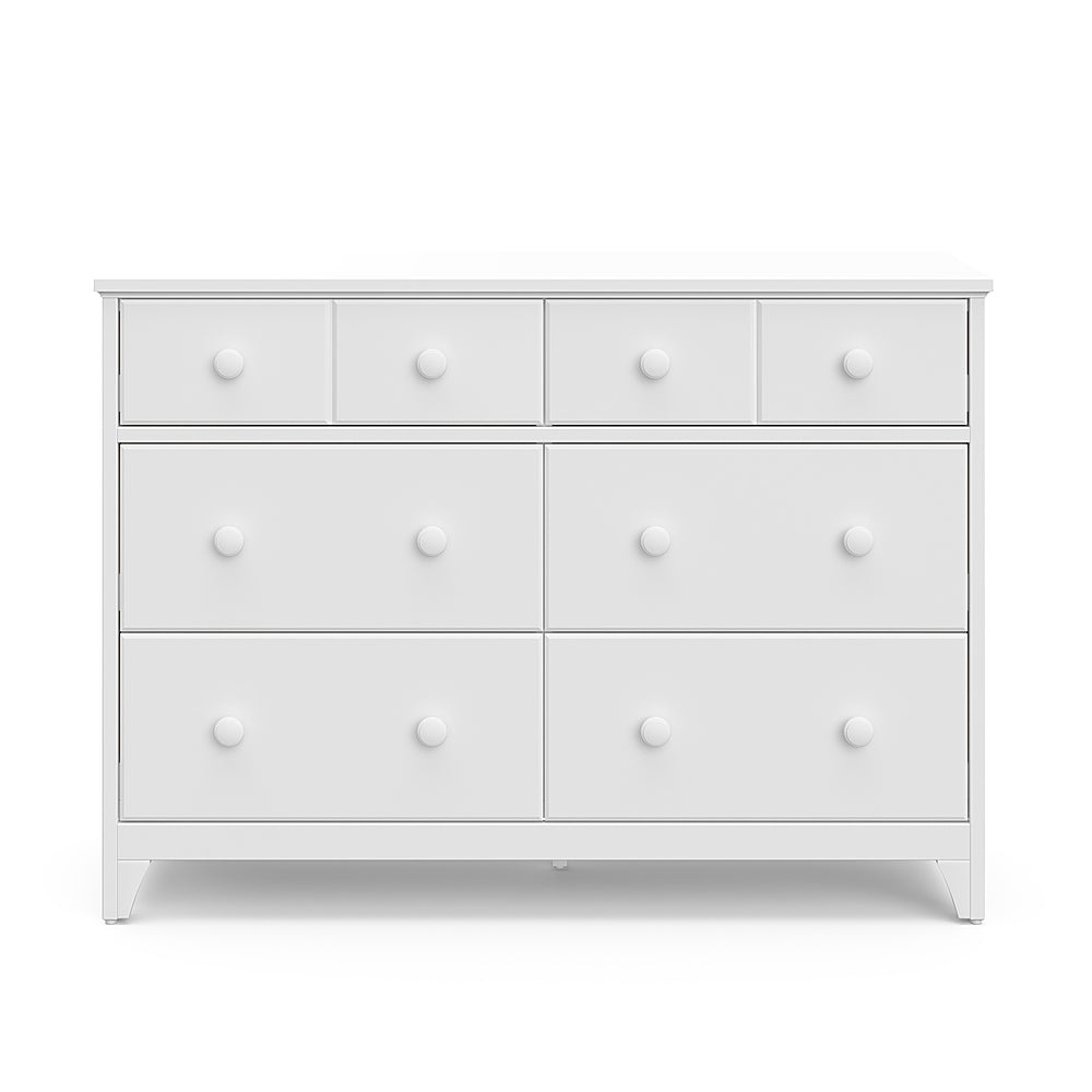 Storkcraft - Moss 6 Drawer Double Dresser - White