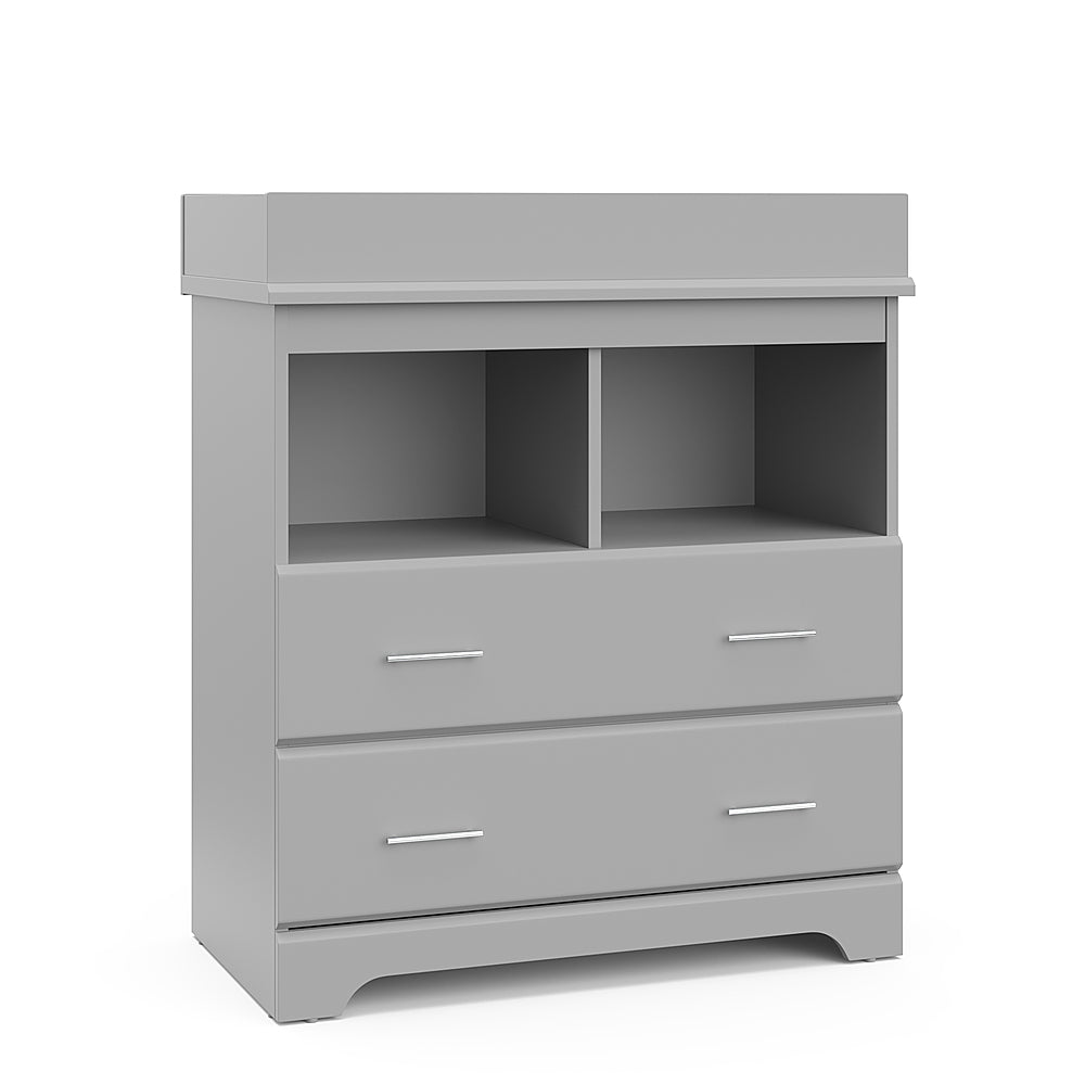 Storkcraft - Brookside 2 Drawer Changing Chest - Pebble Gray