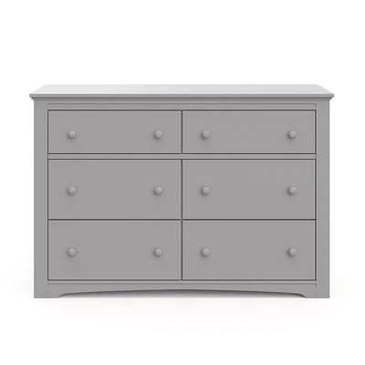 Graco - Hadley 6-Drawer Double Dresser - Pebble Gray