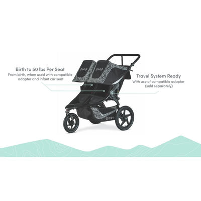 BOB Gear Revolution Flex 3.0 Duallie Jogging Stroller - Graphite Black