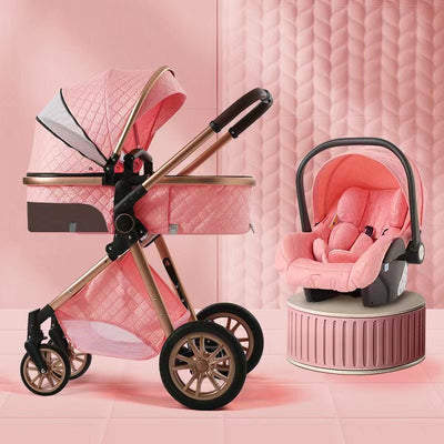 3-in-1 Baby Stroller With Car Seat Travel System Set